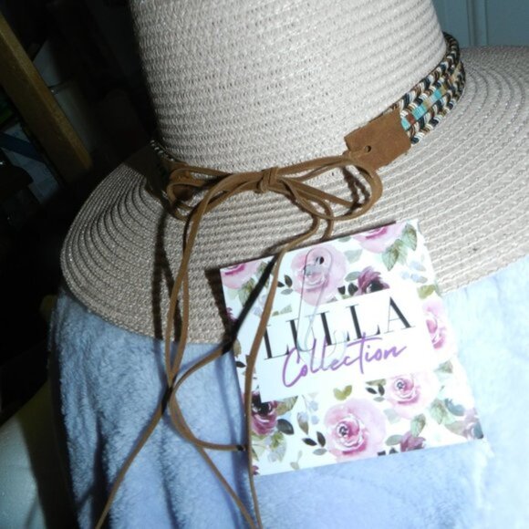 Lulla Collection Women's Woven Braided Rainbow Trim Hat NWT/🆕Ships Fast💨⚡🚚 - Picture 9 of 13
